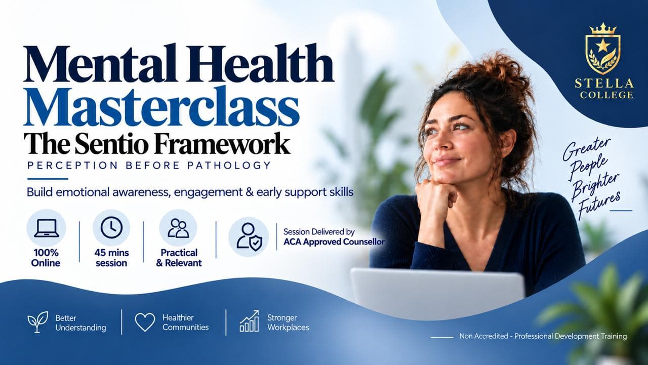 MASTER CLASS - Mental Heath SENTIO Framework 45 mins session